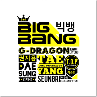 BIGBANG FONT COLLAGE Posters and Art